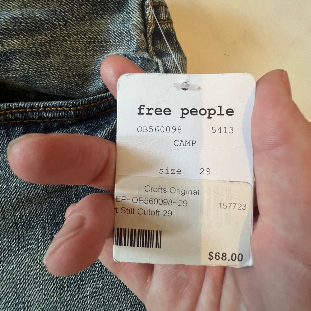 Free people denim shorts- 29